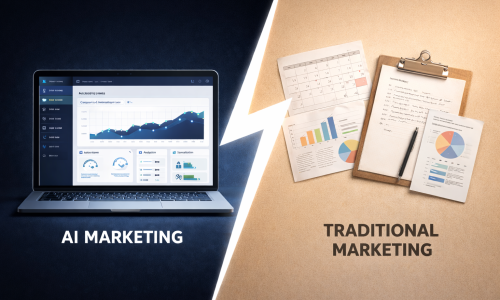 AI vs Traditional Marketing for B2B Leaders